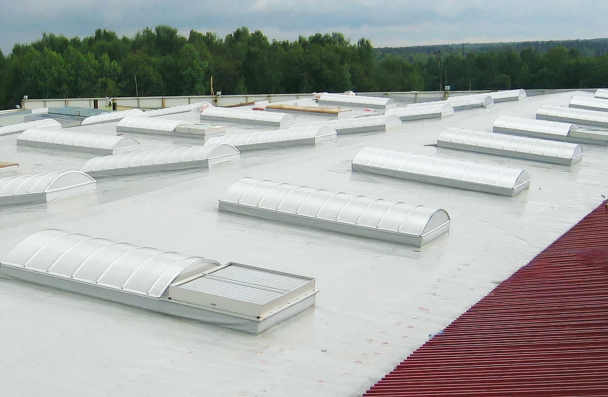 Lucarnas termoformadas traslúcidas para cubiertas