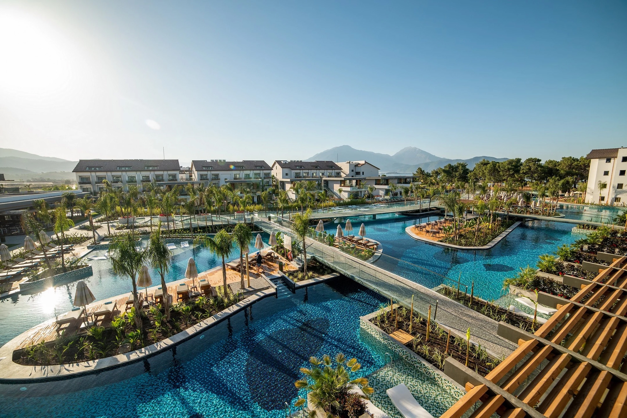 Porcelain Pool Mosaics in Fethiye Resort