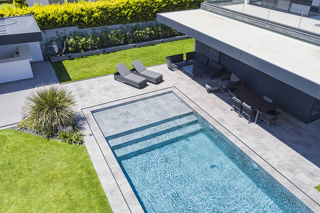 Porcelain Pool Tiles in Çeşme Villa