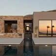 Matt Black Aluminum Frames in Naxos Villa