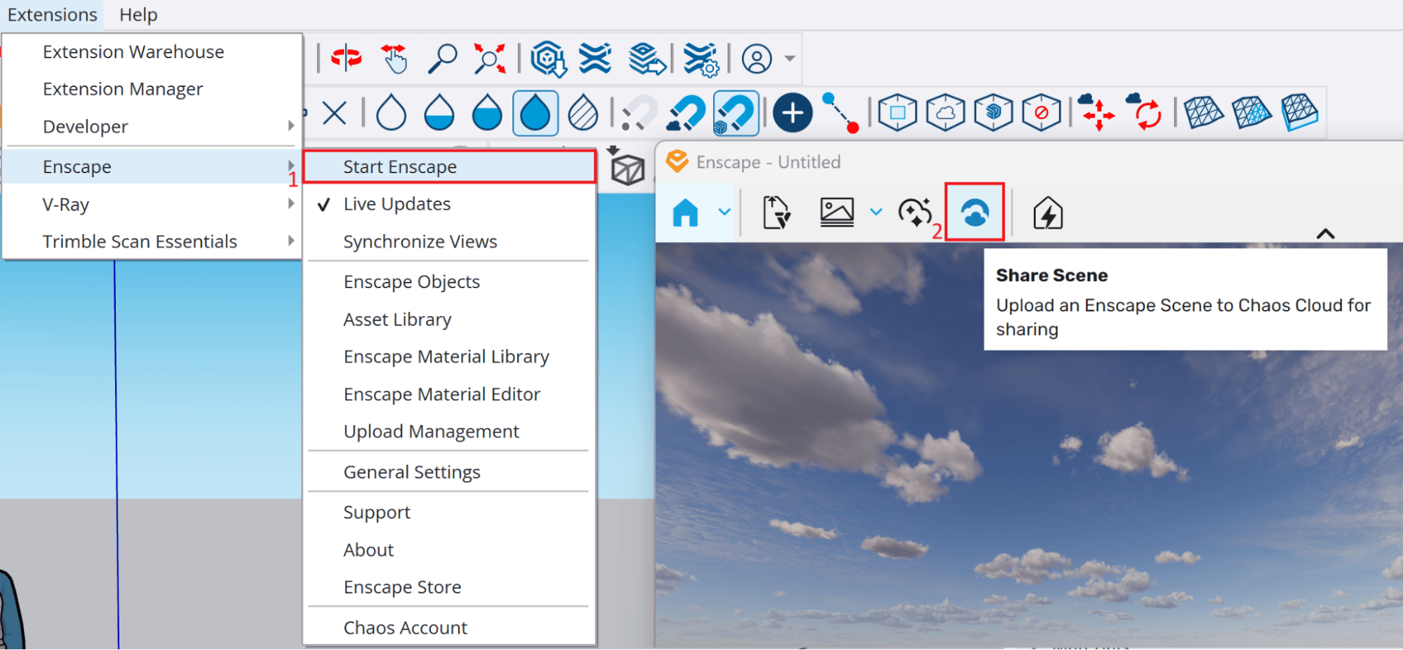 How to Stream Enscape Projects through Chaos Cloud