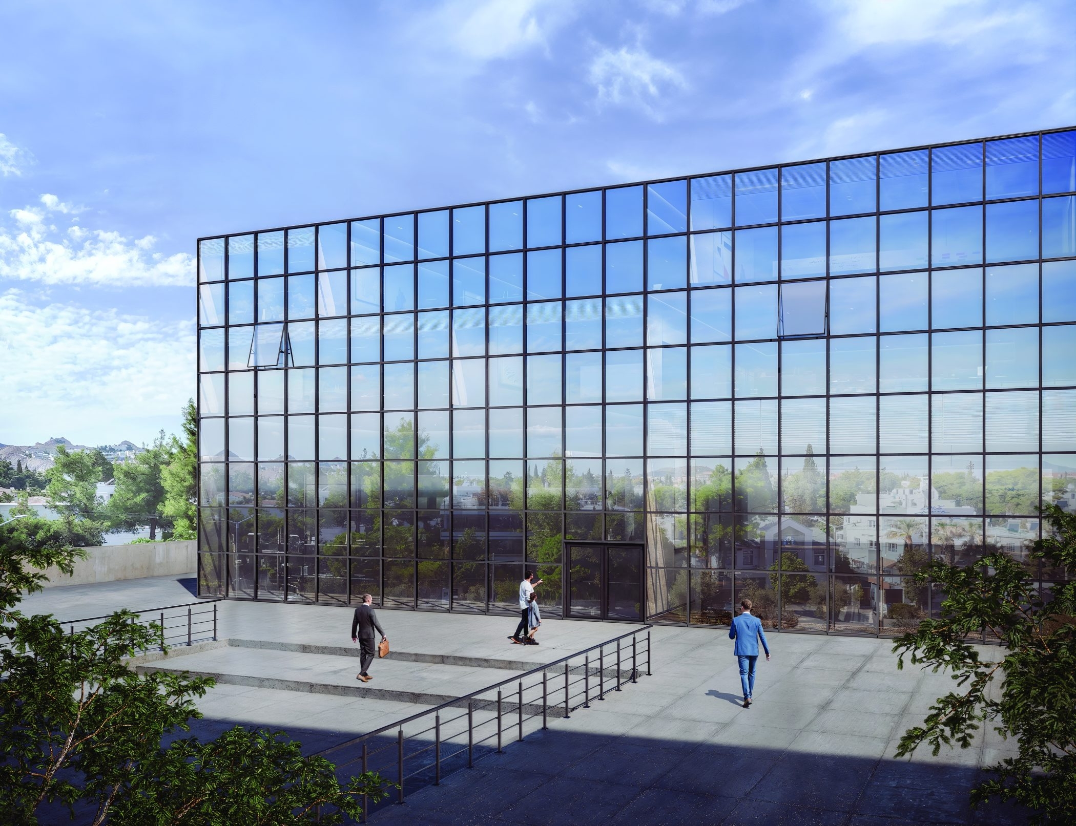 Curtain Wall System - ECW 50 Hybrid