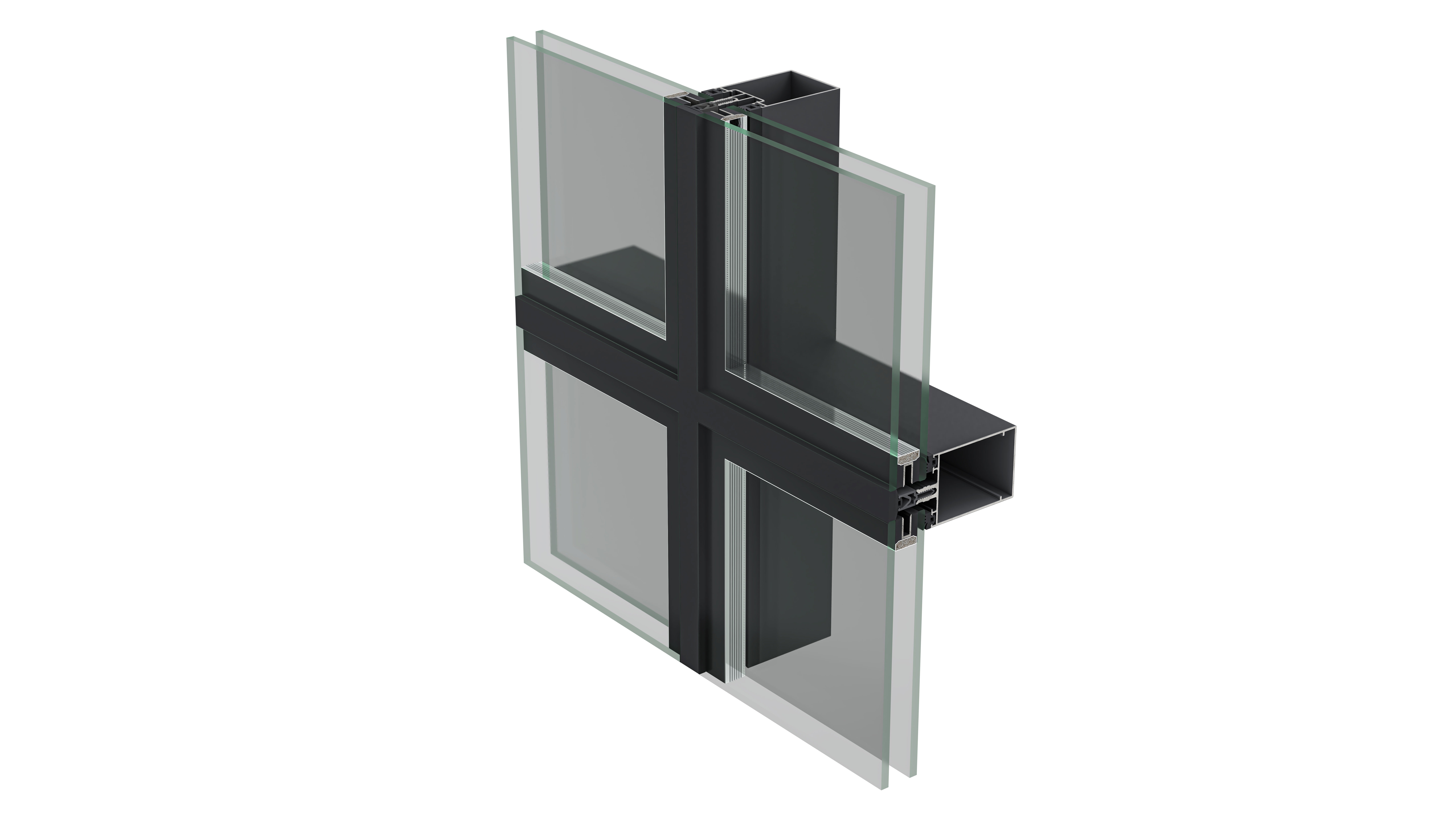 Curtain Wall System - ECW 50 Hybrid