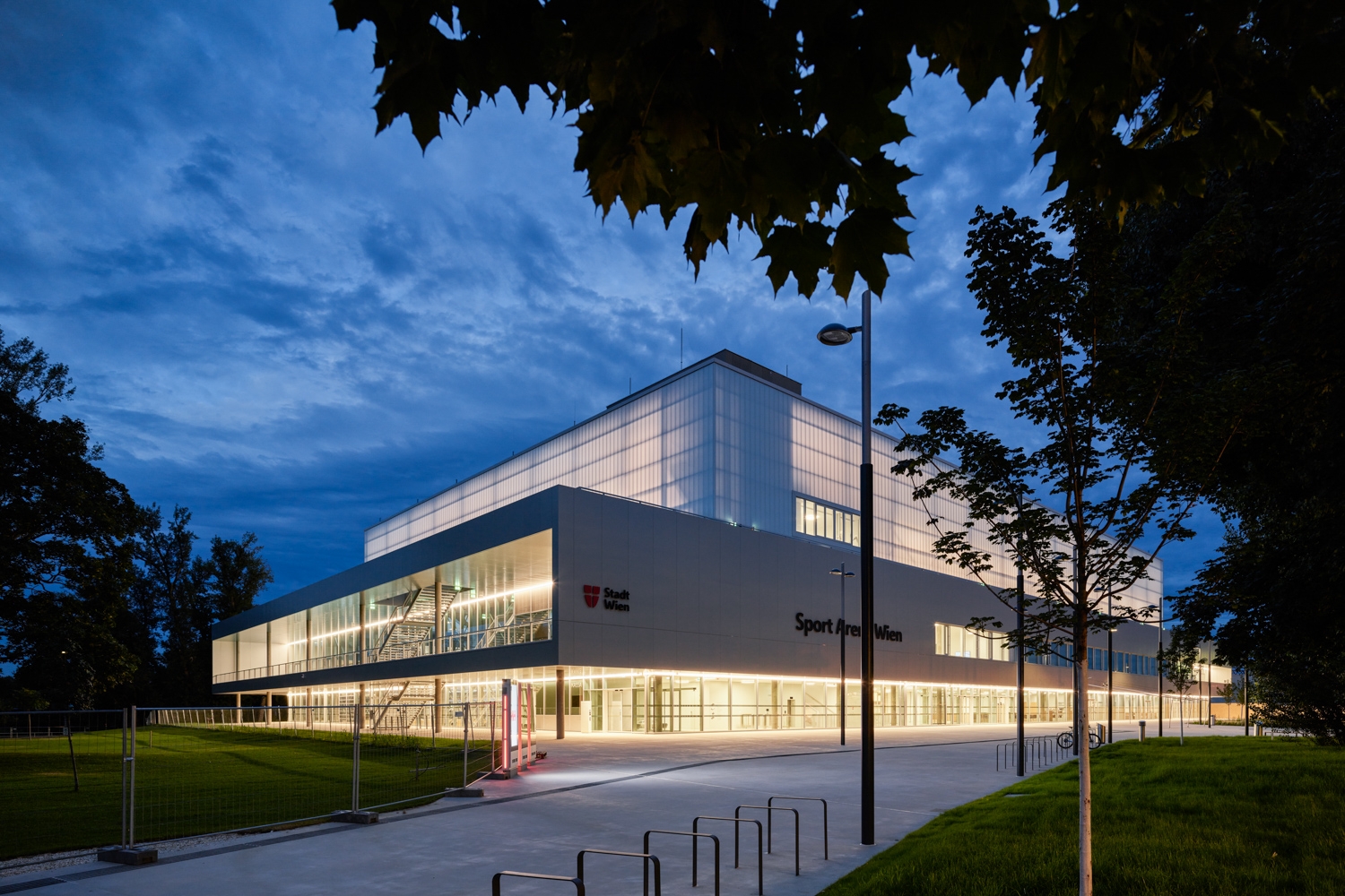 Translucent Polycarbonate Architecture at Sport Arena Vienna
