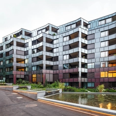 Ornament Glass at the Guggach Condominiums