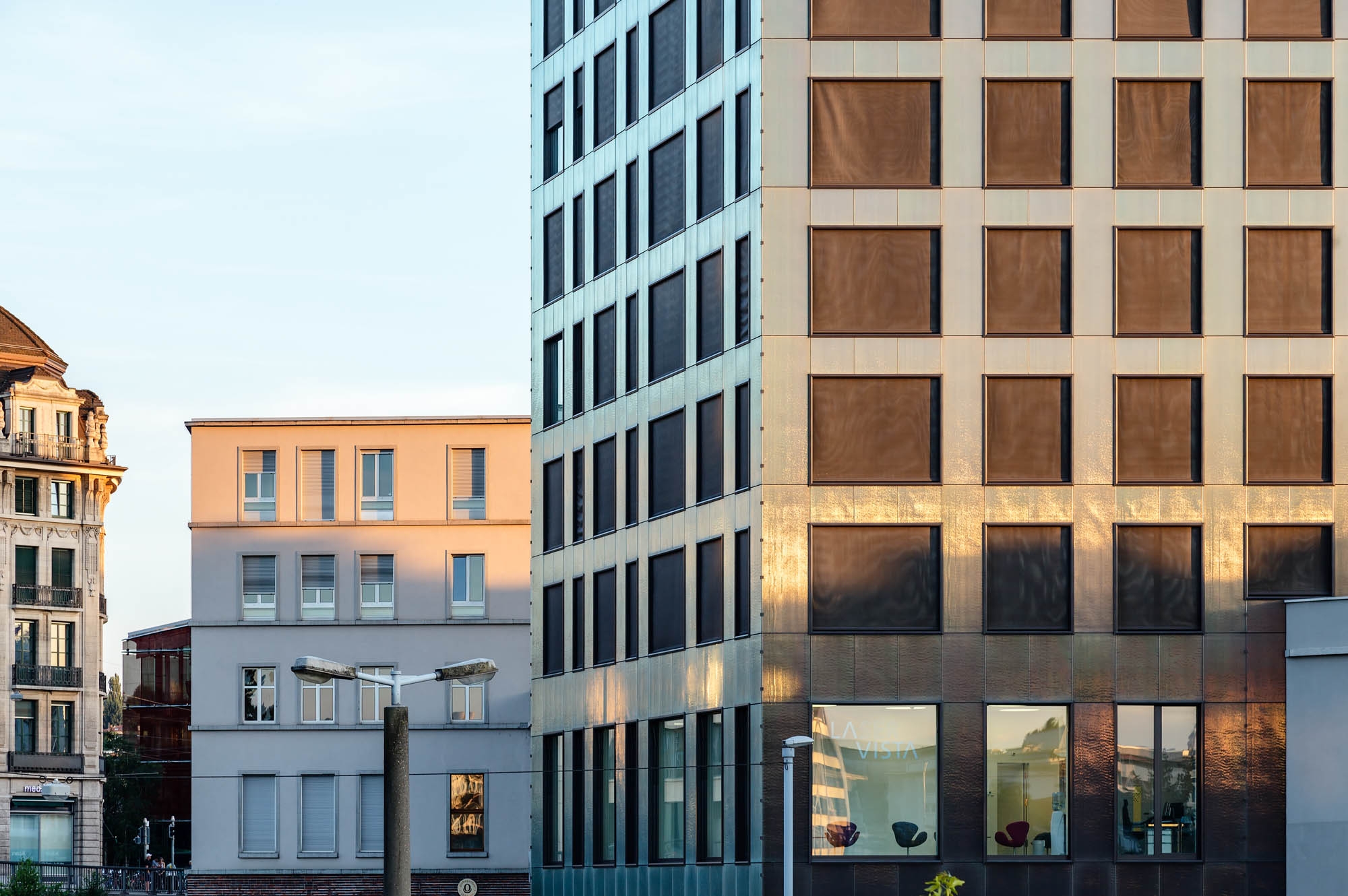 Ornament Glass at the Basel Market Hall
