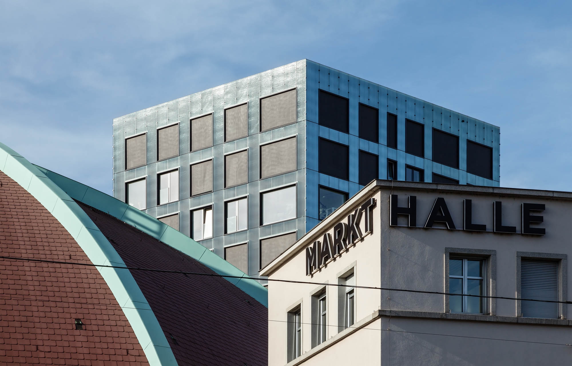 Ornament Glass at the Basel Market Hall