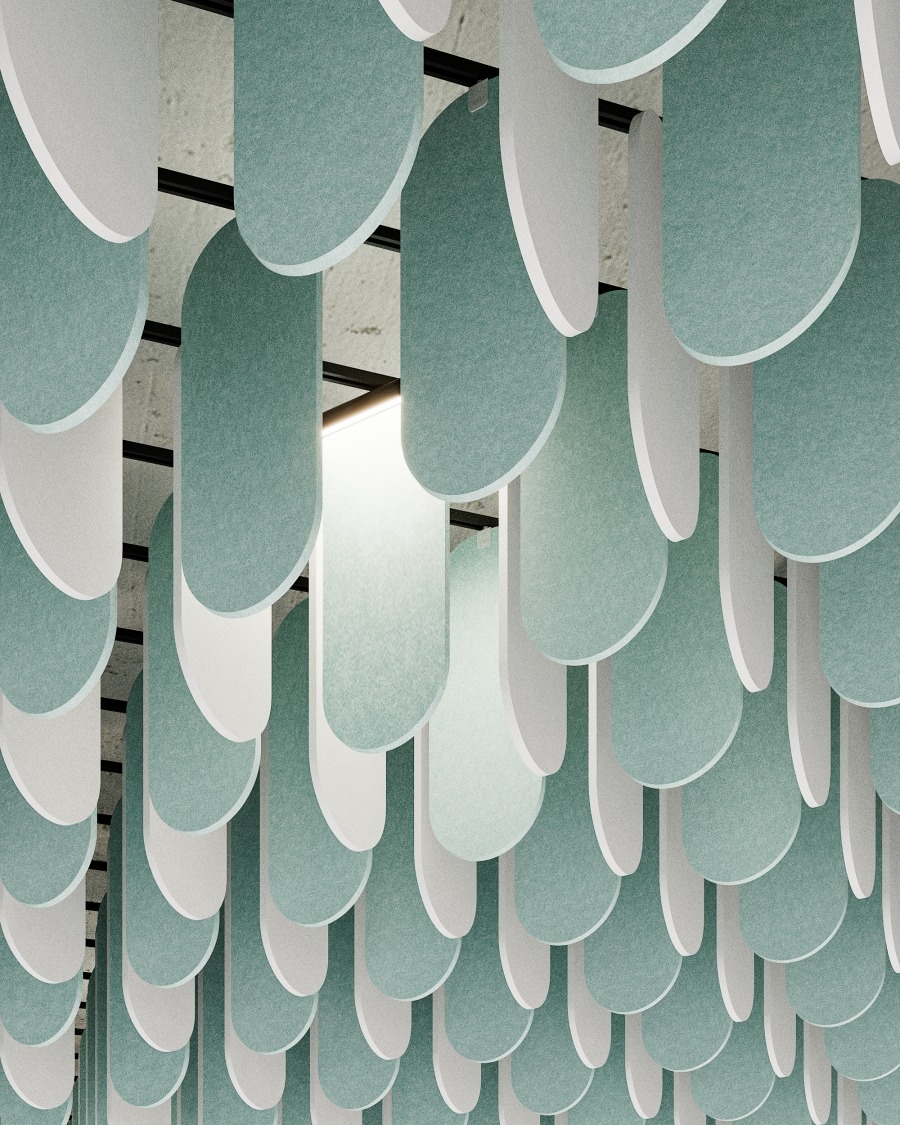 Acoustic Ceiling System & Light - Flock