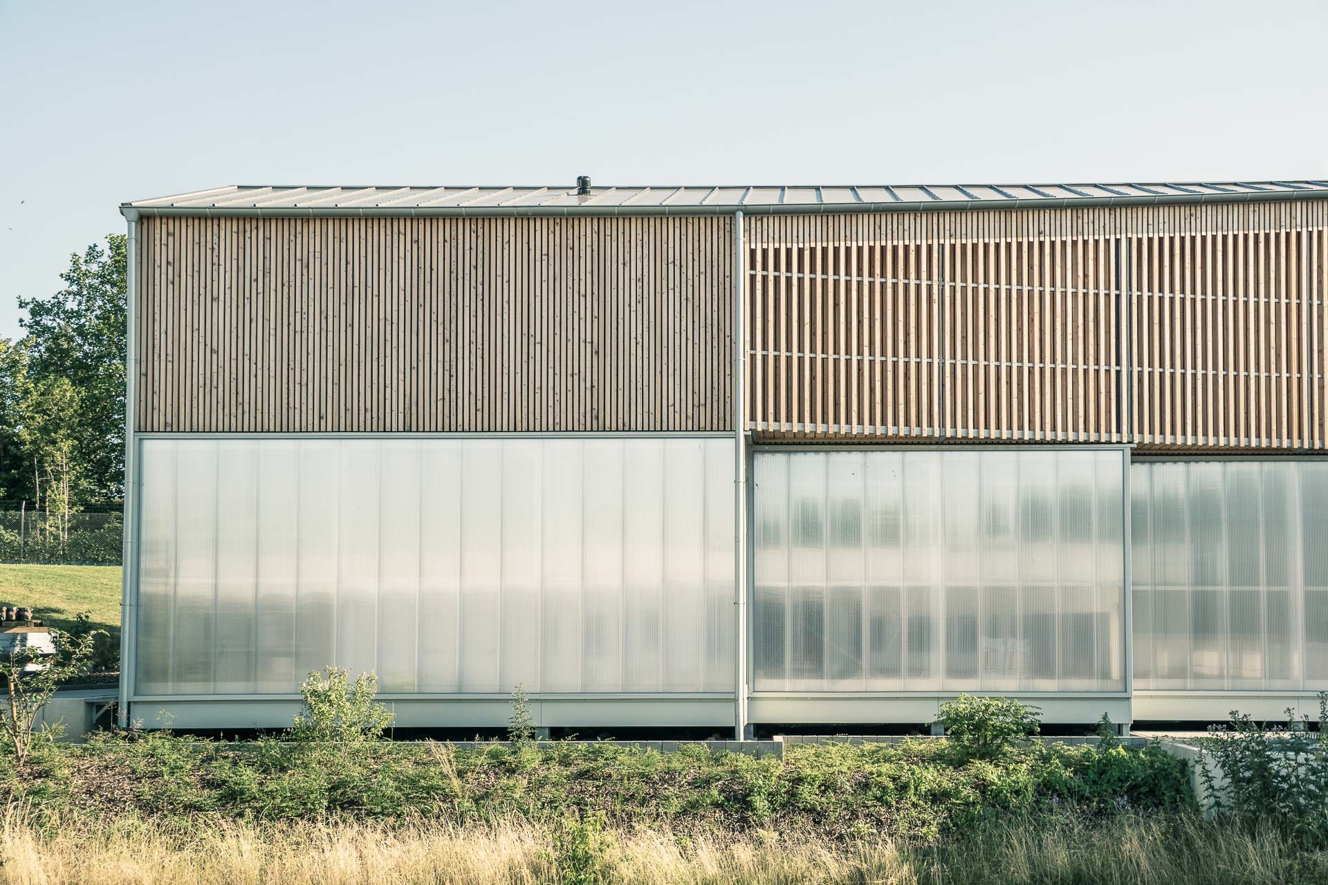 Translucent Building Elements in Modular Hall