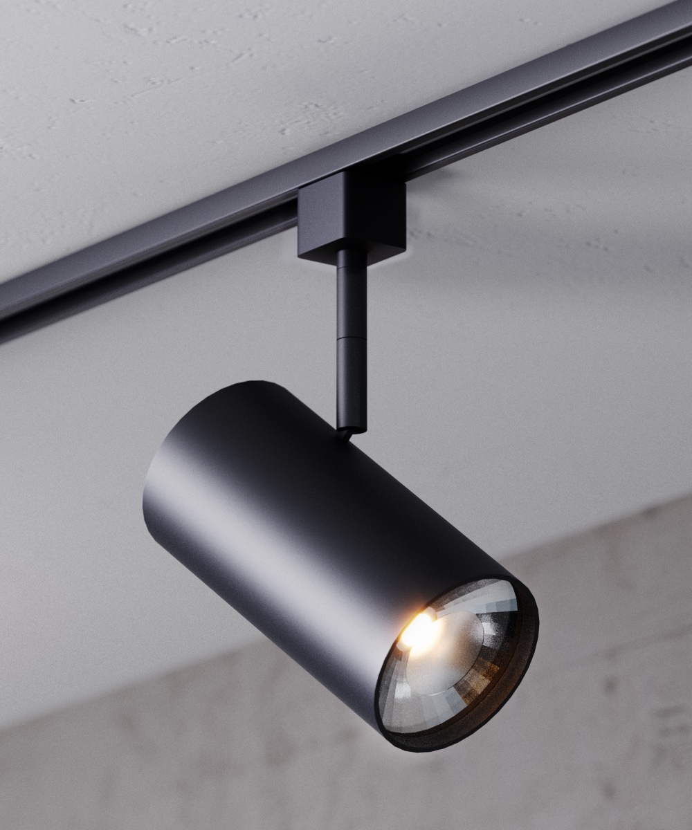 Architectural Cylinder LED Track Light Head