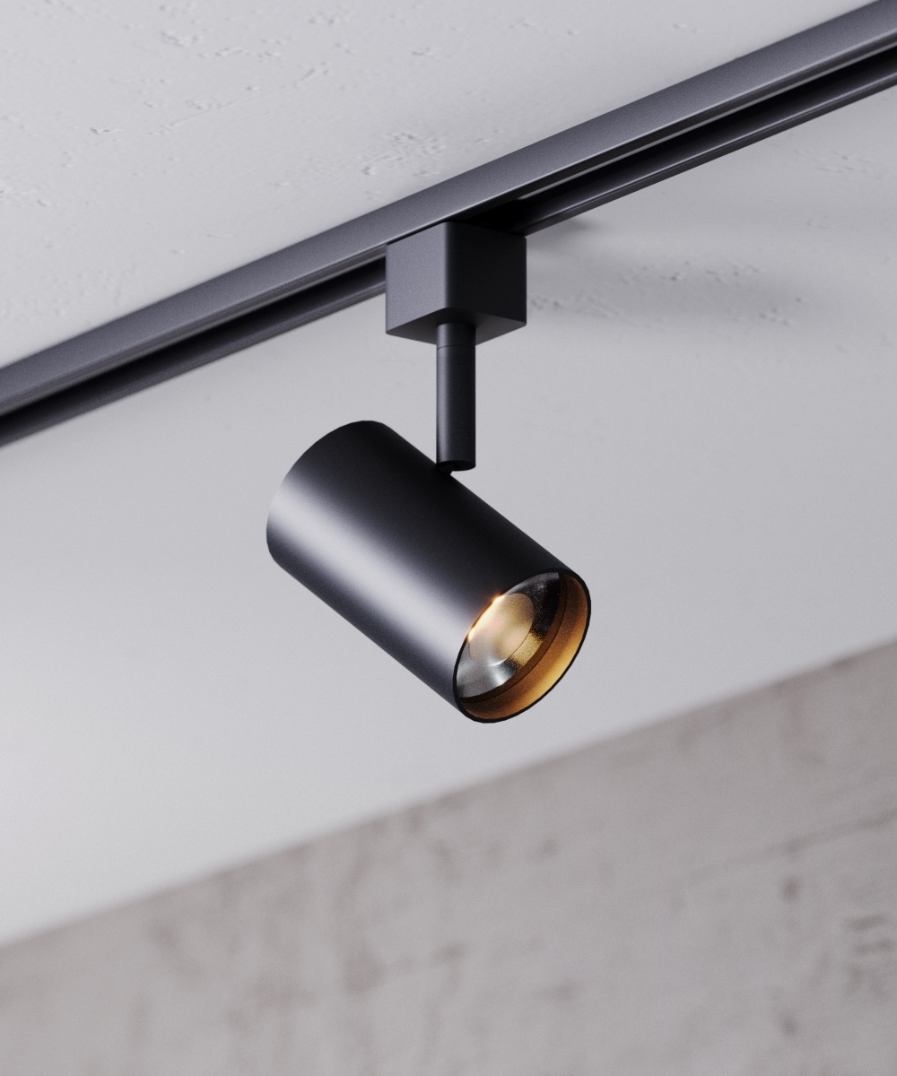 Architectural Cylinder LED Track Light Head