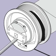 Sistema tensionado con guía por cable para instalación interior - Roller Contract T 140