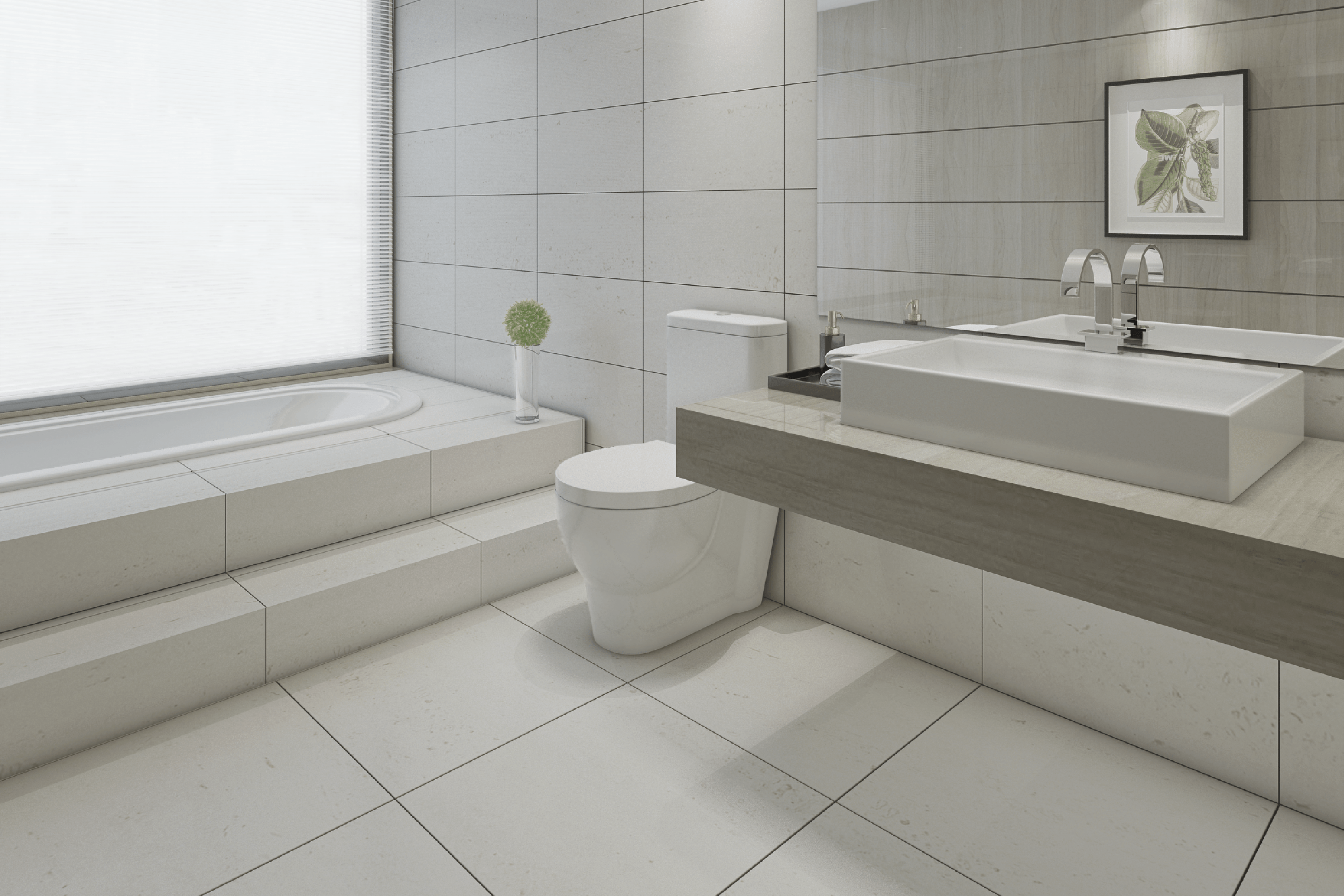 Porcelanato esmaltado Travertin / Wasser