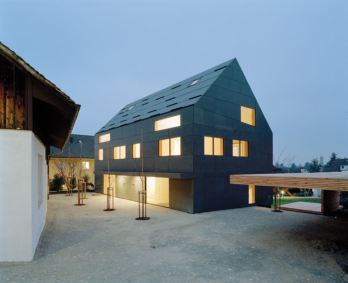 Fiber Cement Roof Panel - Swisspearl 5th facade