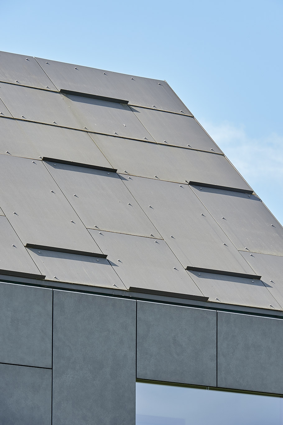 Fiber Cement Roof Panel - Swisspearl 5th facade