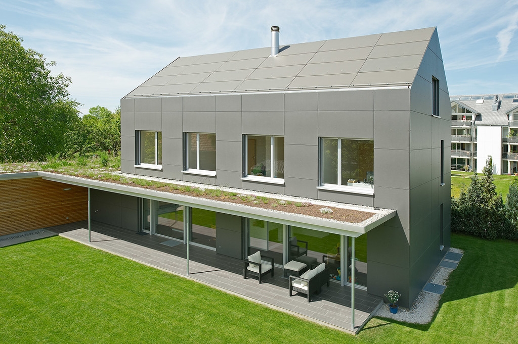 Fiber Cement Roof Panel - Swisspearl 5th facade