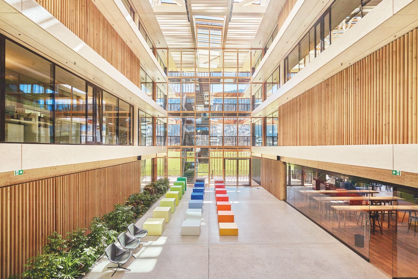 Wood-based materials in EGGER Headquarters