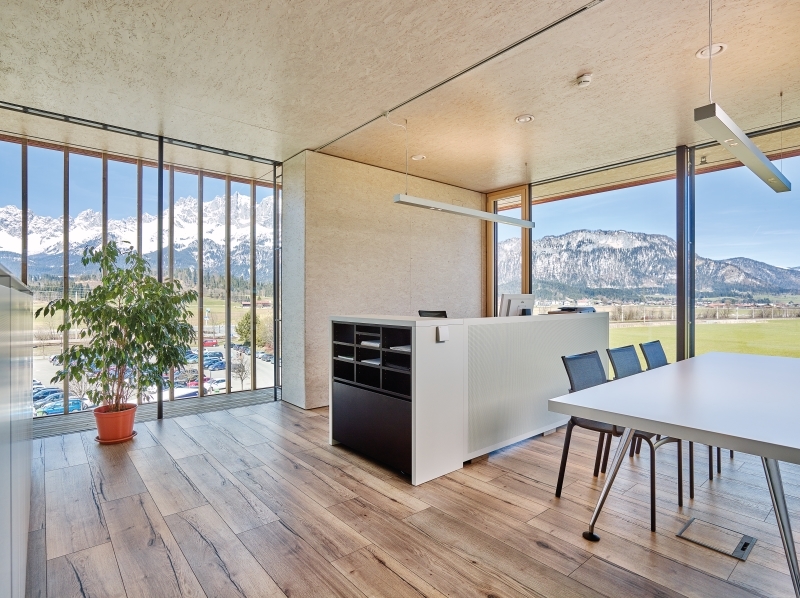 Wood-based materials in EGGER Headquarters