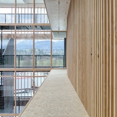 Wood-based materials in EGGER Headquarters