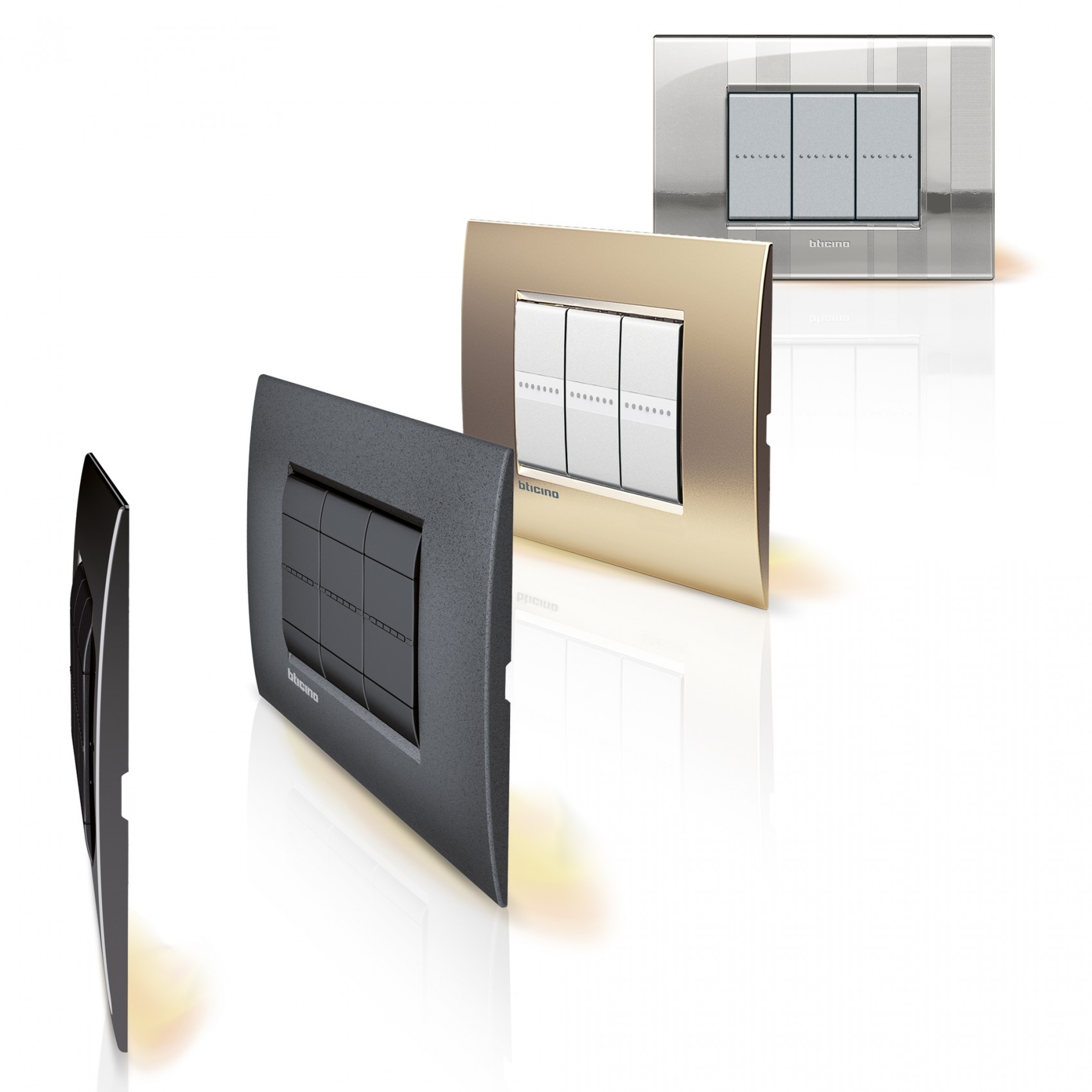 Placas e interruptores