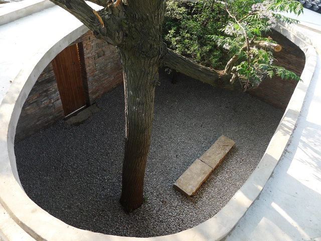 Twin Trees Pavilion / Atelier Archmixing - Pavilion, Garden, Facade