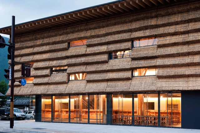 Yusuhara Marche / Kengo Kuma & Associates - Commercial Architecture, Door, Facade