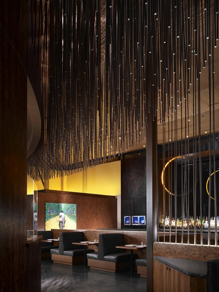 Cafe 501 / Elliott + Associates Architects - Interior Design, Facade, Lighting, Table, Bench