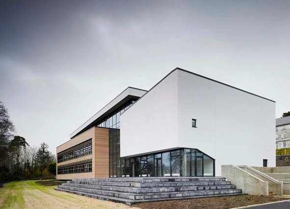 School Of Nursing For St Angelas College / MOB - Schools , Facade, Stairs, Door