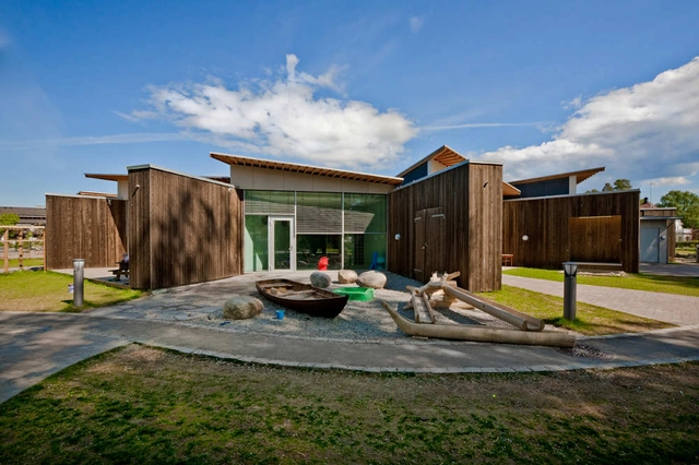 Solrosen Kindergarten / Stein Halvorsen Arkitekter - Kindergarten, Facade