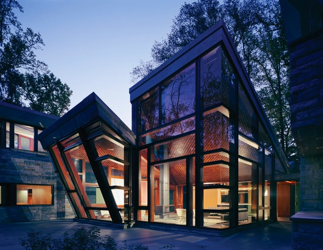 Glenbrook Residence / David Jameson Architect - Houses, Courtyard, Facade