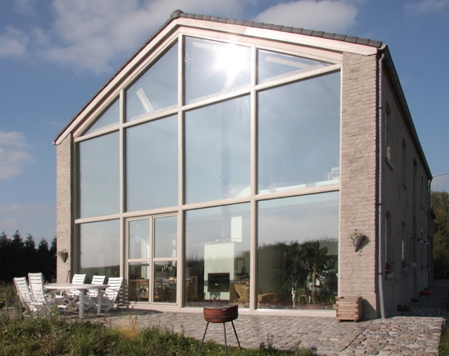 Pont á Celles House Refurbishment / calimùcho - Refurbishment, Facade, Door, Arch