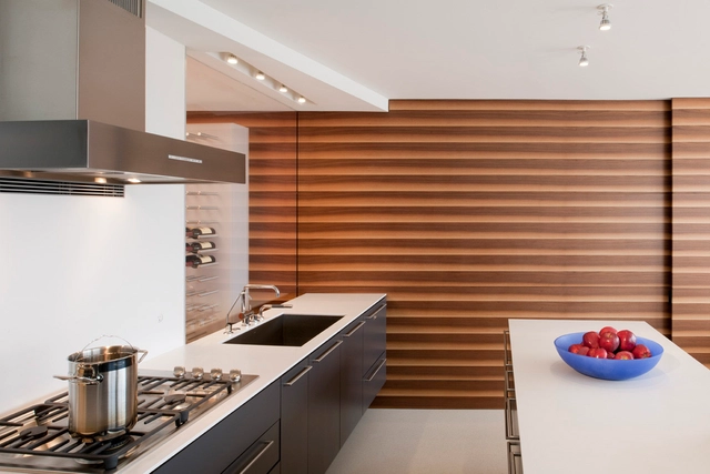Watergate Apartment / Robert Gurney Architect - Apartment Interiors, Kitchen, Countertop, Lighting, Sink