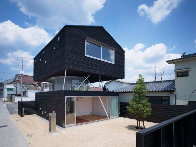 Charred Cedar House / Naf Architect & Design - Houses, Facade, Handrail, Fence