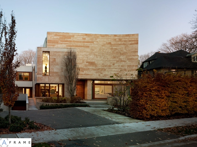 Ravine Residence / Hariri Pontarini Architects - Houses, Courtyard, Facade, Door, Arch