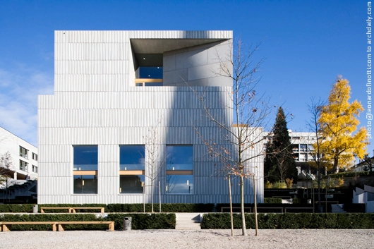 Dreilinden School Propsteimatte / Lussi + Halter - Exterior Photography, Schools , Facade