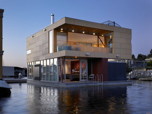 Lake Union Floating Home / Vandeventer + Carlander Architects - Houses, Facade, Door