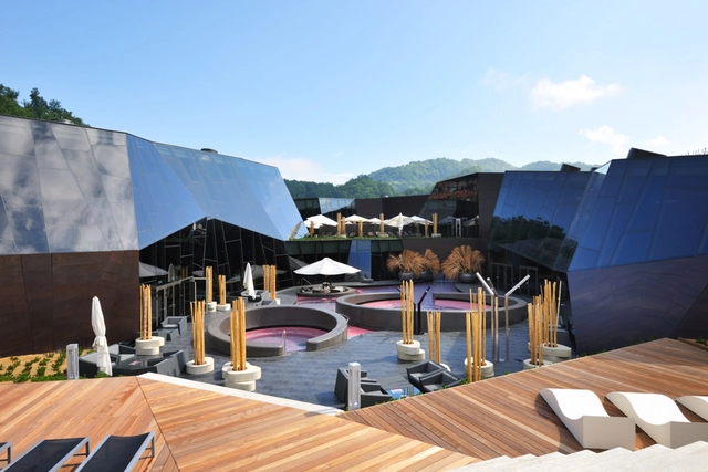 Orhidelia Wellness / Enota - Wellbeing, Deck, Facade