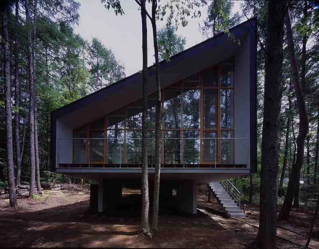 House to catch the forest / Tezuka Architects - Houses, Facade, Beam, Forest