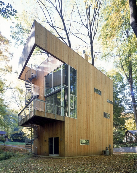 Tree house / Sander Architects - Houses, Facade, Stairs