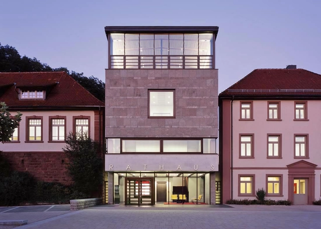 Seckach Town Hall / Ecker Architekten - Town & City Hall, Door, Facade