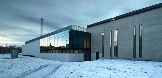 Armann Sports Club / PK Arkitektar - Fitness Club, Facade, Door