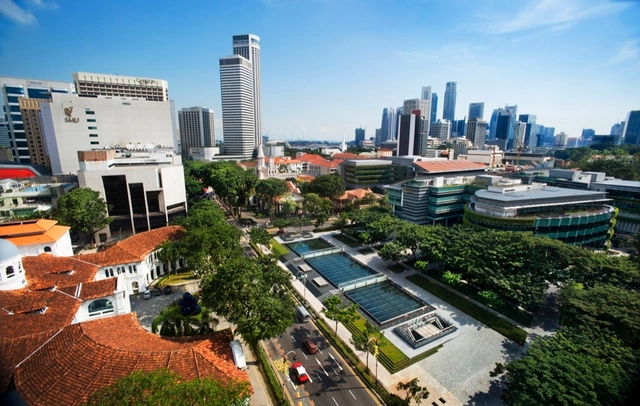 Bras Basah Rapid Transit Station / WOHA - Transportation , Garden, Facade, Cityscape