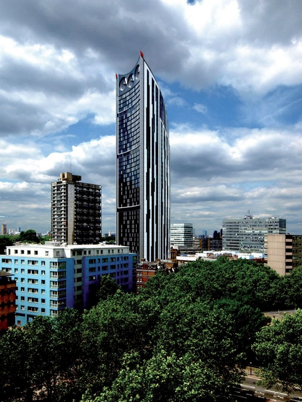 Strata SE1 / BFLS - Apartments, Facade, Cityscape