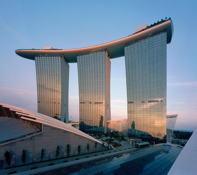 Marina Bay Sands / Safdie Architects - Fotografía exterior, Parque, Fachada, Urbano