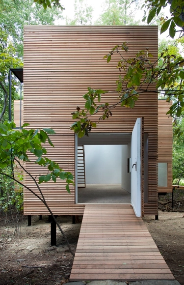 T Space / Steven Holl Architects - Exterior Photography, Gallery, Door, Facade, Stairs