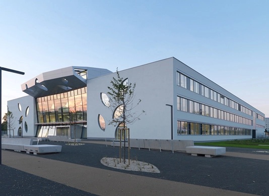 New Schoolbuilding / Atelier Heiss Architekten - Schools , Facade