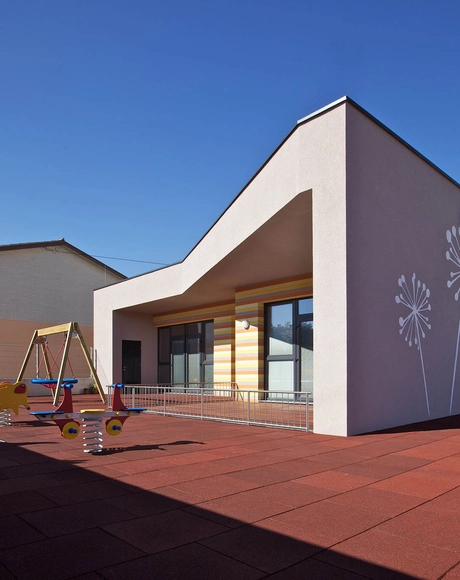 Kindergarten In Selo / Minimart - Kindergarten, Facade