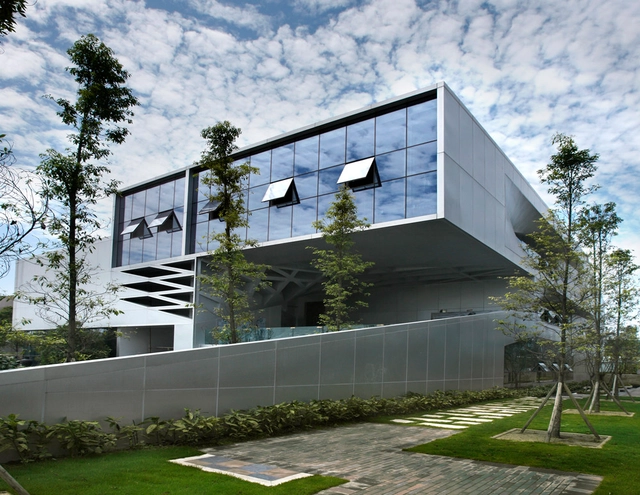 Zhixin Hybrid Office Building / P-A-T-T-E-R-N-S - Office Buildings, Facade, Stairs