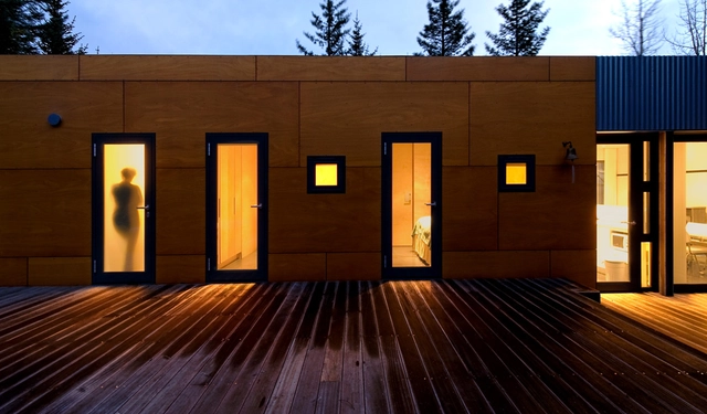Munkasteinn / PK Arkitektar - Houses, Deck, Facade, Door
