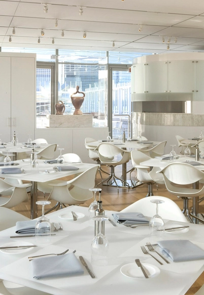 Terzo Piano Restaurant / Dirk Denison Architects - Restaurant, Table, Chair